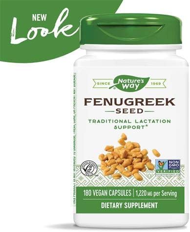 Fenugreek capsules - 180 vegetarian capsules