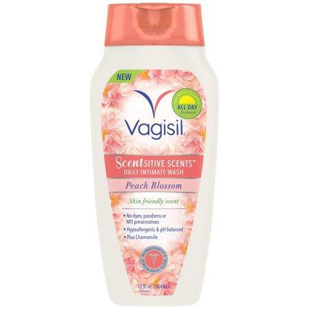 Vagisil wash for sensitive areas, peach scent - 354 ml