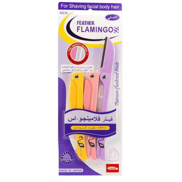 Flamingo razors for face and body - 3 pieces